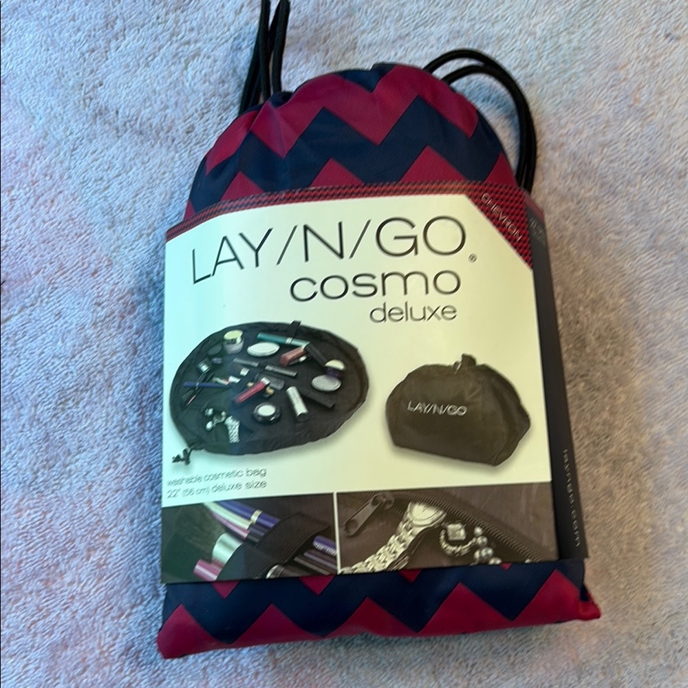 Cosmo Deluxe‎ Cosmetic Bag - Pink and Blue